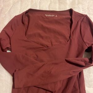 Abercrombie & Fitch Women's Maroon Bodysuit